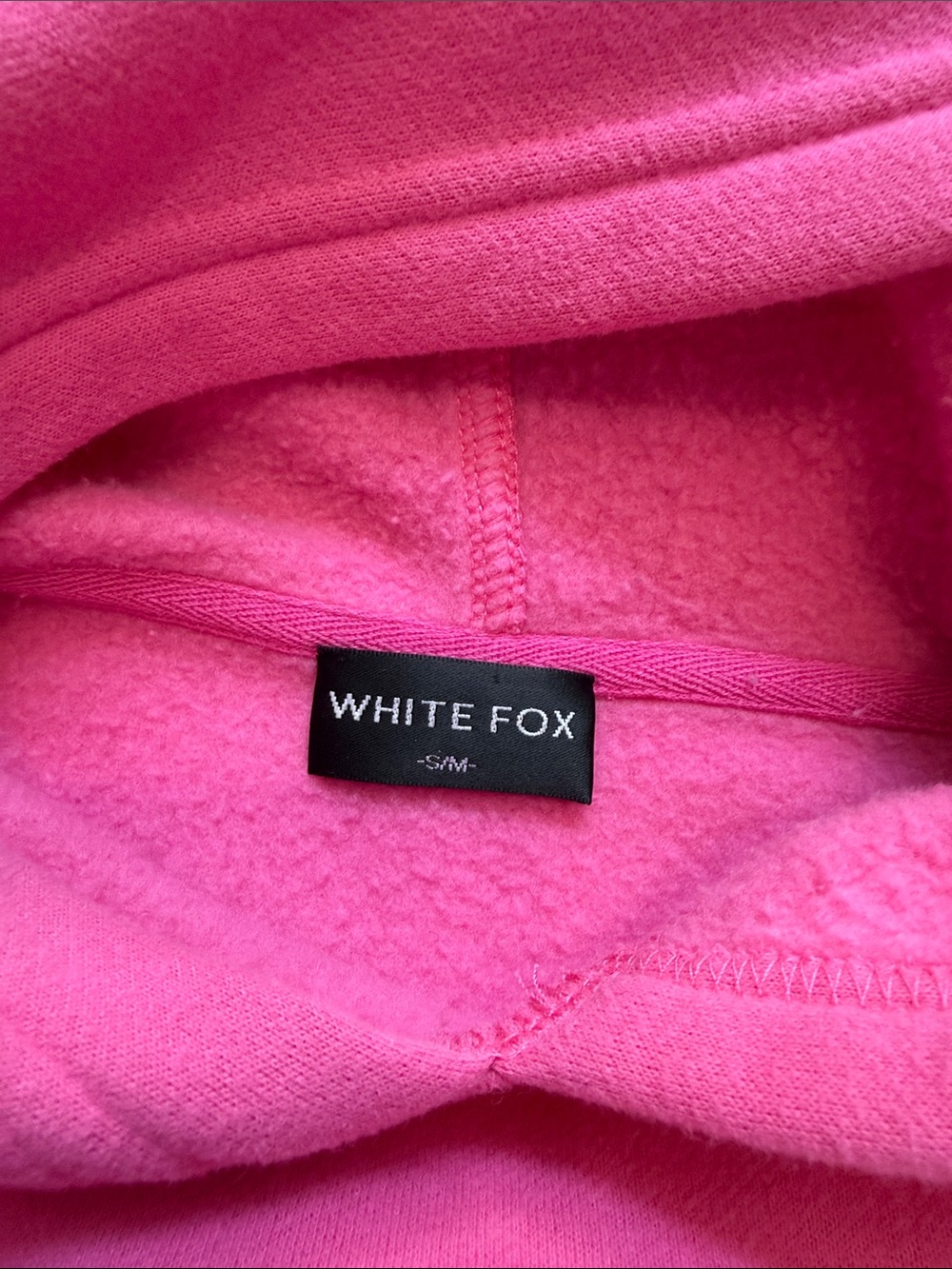 White Fox Boutique Hot Pink Hooded Sweatshirt - Picture 4 of 4